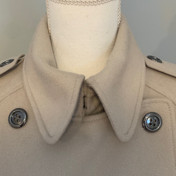 Burberry London wool and cashmere trench coat. - Picture 2 of 12